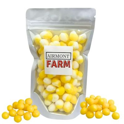 Freeze Dried Candy Lemonheads Mini 5oz Mini Sour Lemon Puffs - Deliciously Crunchy, Intense Flavor, Lightweight Snack - Resealable Bag