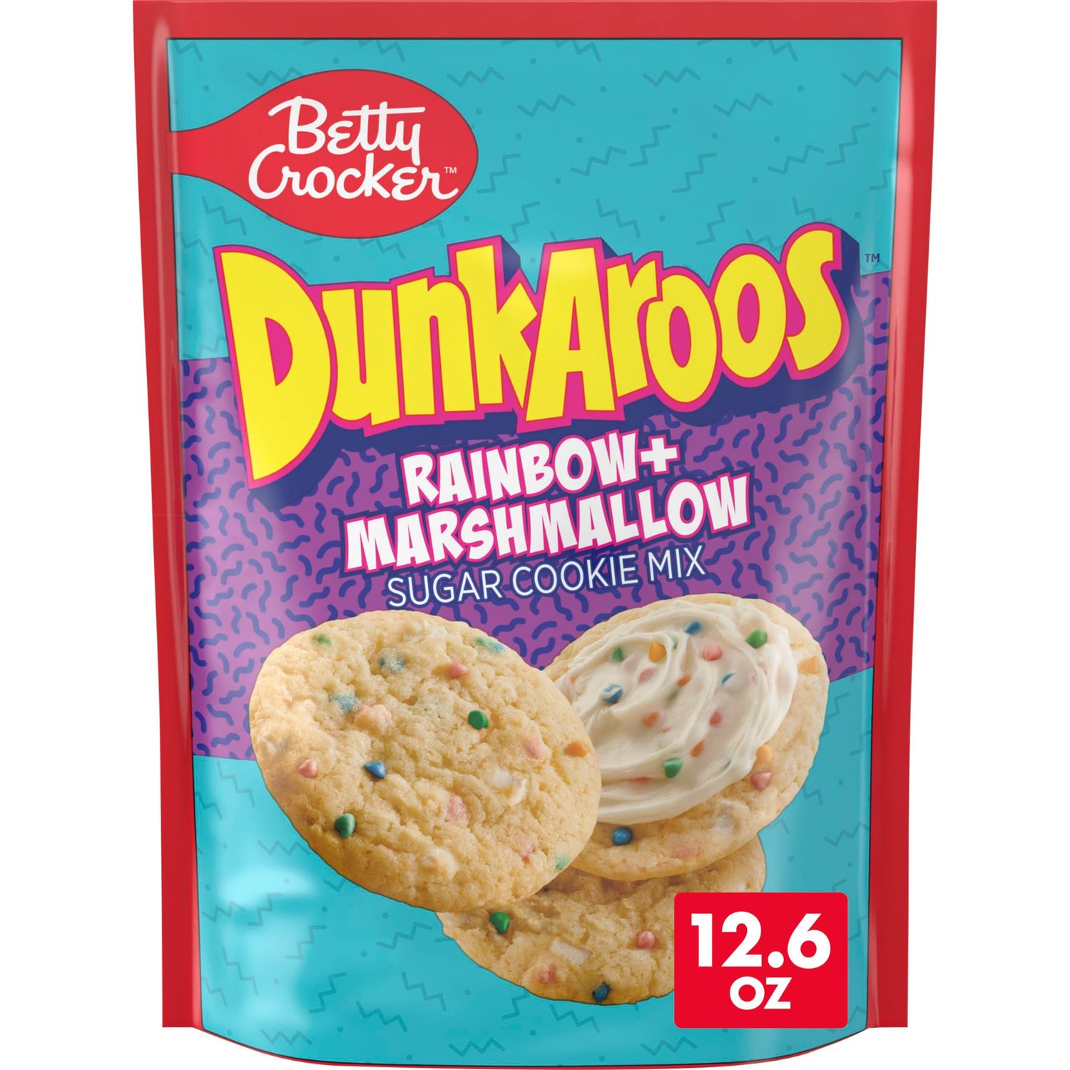 Betty Crocker Dunkaroos Sugar Cookie Mix, Rainbow  Marshmallow, 12.6 oz