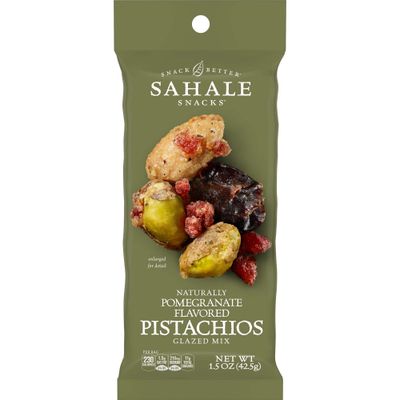 Sahale Snacks Pomegranate Flavored Pistachios Glazed Mix, 1.5 Ounces (Pack of 9)