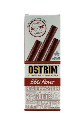 Ostrim Beef &amp; Ostrich Snack Stick, Barbecue - 1.5 Ounce (Pack of 20)