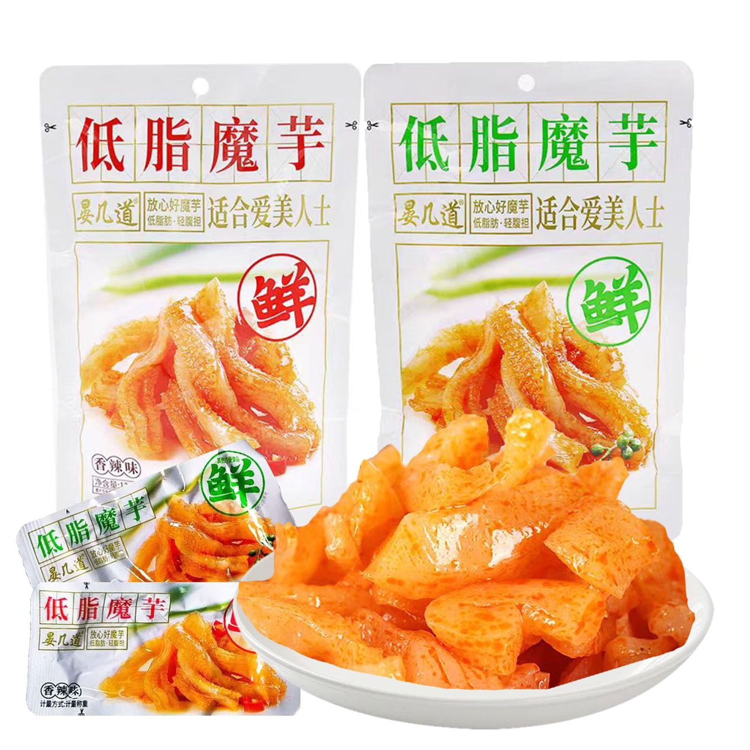 MKJJNCUY Latiao Spicy Strip,Spicy Hot Strips,Konjac Snacks,240g/8oz(2pcs),Moyushuang,