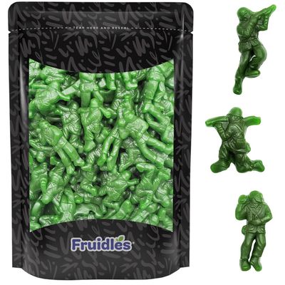 Fruidles Patriotic U.S Army Guys Gummi Candy Military Heroes Freedom Fighters Holiday Treats, Delicious, Fun and Festive Holiday Snacking, Party Favor (Half-Pound)