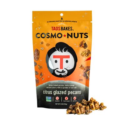 Taos Bakes - Flavored Nuts - Citrus Glazed Pecans - Sweet, Tangy, &amp; Delicious - wDried Tart Cherries &amp; Chia Seeds - Healthy Snacks for Adults - Great Trail Mix - Gluten Free - 4oz (Pack of 3