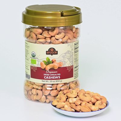 LAFOOCO Organic Dried Unsalted Cashews, Roasted Cashews Unsalted, Unsalted Vegan Snacks Great for Gift Giving Friends, Grandma, Colleges on Celebrations, Holiday and more (30 oz)