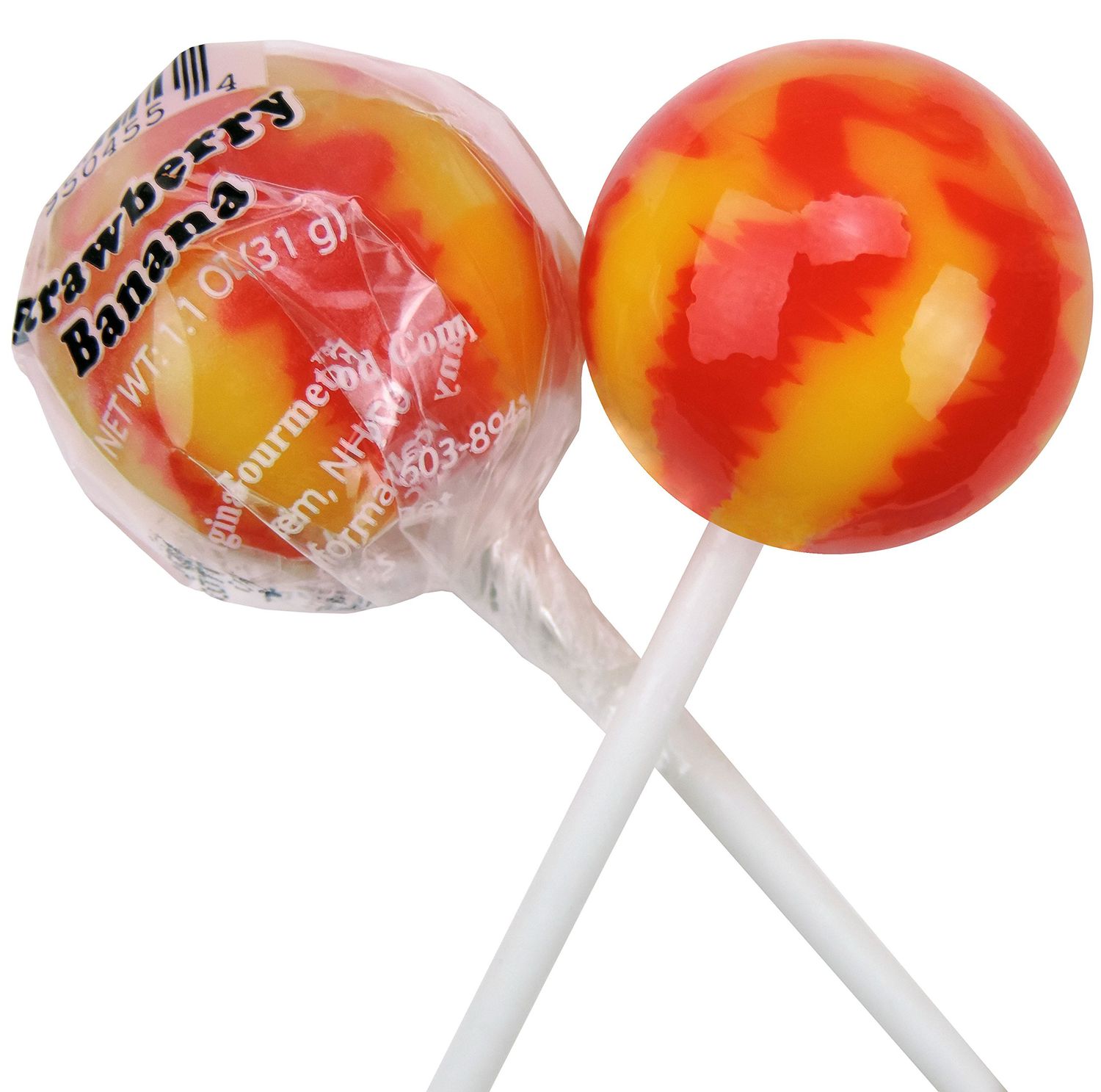 Original Gourmet Lollipops, Strawberry Banana, 30 Count (Pack of 30)