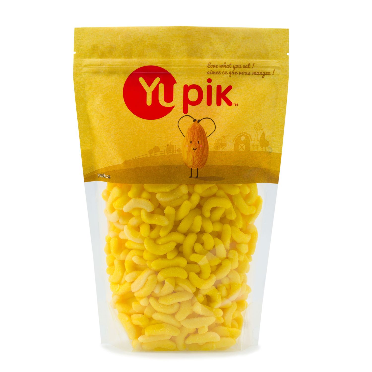 Yupik Mini Gummy Banana Chews, 2.2 lb, Gluten-Free, Sugary Coating, Banana Flavor, Soft &amp; Chewy Gummies, Fun Treat, Sweet Candy, Delicious Snack, Ideal for Gifting, Holidays &amp; Decorating