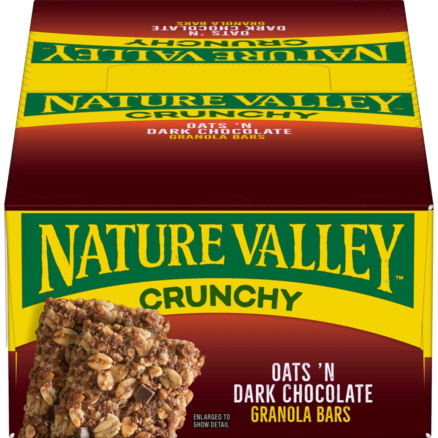 Nature Valley Crunchy Granola Bars, Oats &#39;N Dark Chocolate, 1.48 Oz, 18 Count (Pack of 6)