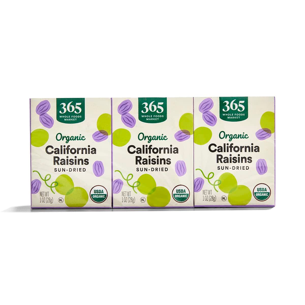 365 by Whole Foods Market, Organic Raisins 6 Count, 1 Ounce