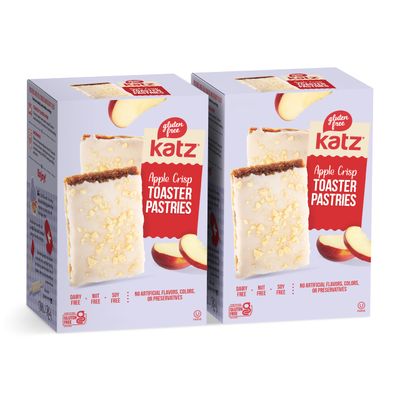 Katz Gluten Free Toaster Pastries. Apple Crisp. Dairy Free, Nut Free, Soy Free. Kosher Snacks. Apple Cinnamon Flavor. 8 OZ (Pack Of 2)