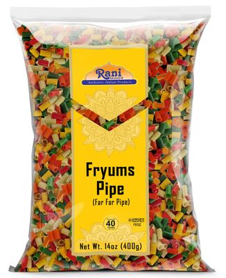 Rani Far Far  Fryums (Wheat &amp; Tapioca Pellet) RoundPipe Shape 14oz (400g)  Vegan, Kosher, Uncooked, Used to Make Papad, Bhungra  Chip Snack