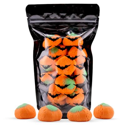 Freeze Dried Candy Corn Pumpkin Puffs by Sugr Rushh | Crunchy &amp; Sweet | Frightfully Delicious Candy for Kids, Teens &amp; Adults | Great for Halloween Basket Stuffers or Halloween Snacks