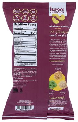 Iwon Organics Organic Caramelized Onion Protein Puffs, 5 OZ