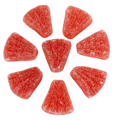 Cozy Confections Gummy Pink Grapefruit Slices - Made with Real Grapefruit, 1 Pound