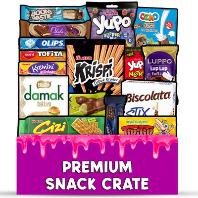 International Snack Box - Different Country Foreign Snacks - Snacks From Around The World - Snack Gift Including Chips, Wafers, Cookies - Foreign Variety Candy Pack - 16ct
