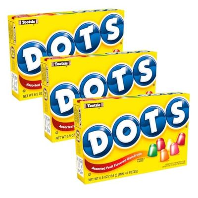 Tootsie Dots Assorted Fruit Flavored Gumdrops - 6.5oz - (3 Pack)