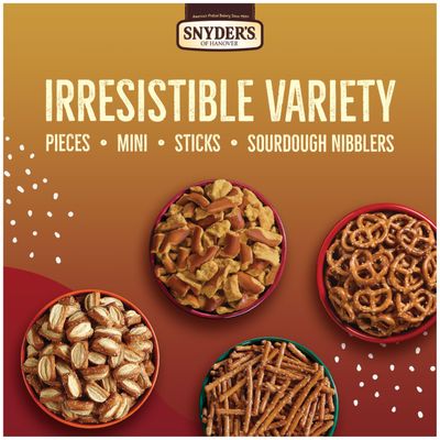 Snyder's of Hanover, Variety Pack Pretzels, Individual Packs, 4 Flavors, 36 Ct (Pack of 36)