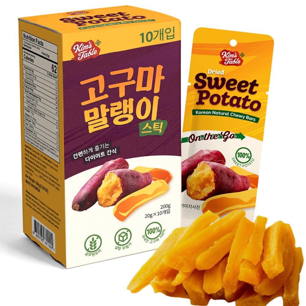 Dried Sweet potato Korean Snacks (10 Packs) Glueten Free Pre Workout Healthy Foods, Diet FoodsNatrural 100% Snacks for Golf, Travel and Wild ActivityUnsweetened ÃªÂ³Â ÃªÂµÂ¬Ã«Â§Ë† Ã«Â§ÂÃ«Å¾Â­Ã¬ÂÂ´