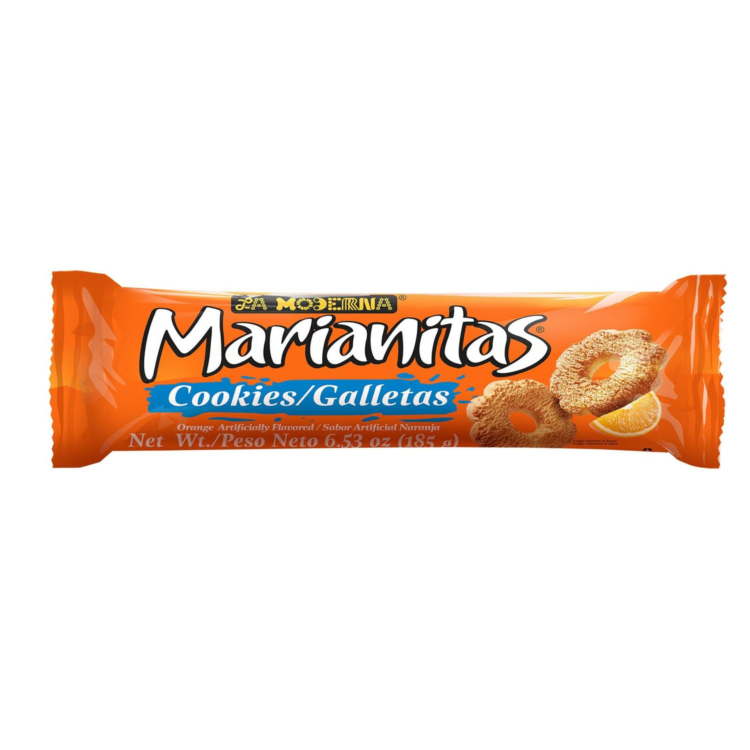 LA MODERNA, Marianitas Naranja, Orange Cookies, Galletas, Snacks Deliciosos y Dulces, 6.53 oz, Pack de 20