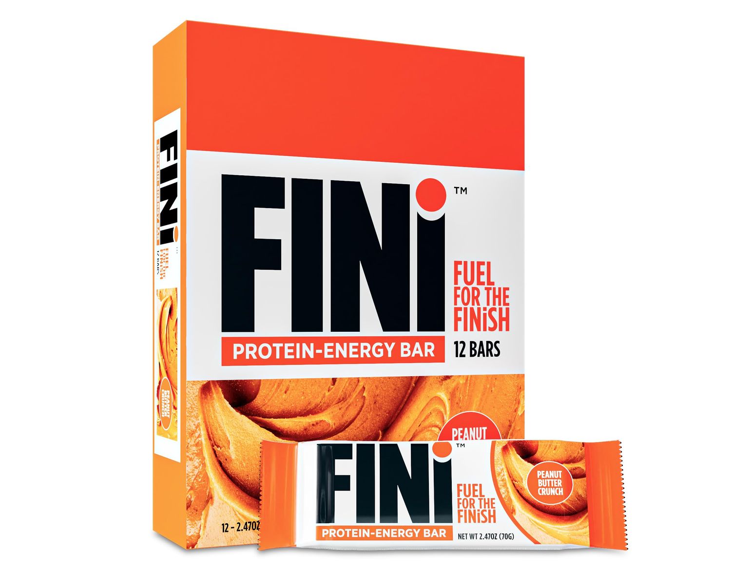 Biotest FINi Protein-Energy Bar - Fueled with Performance Sweetener (12 Count, Peanut Butter)