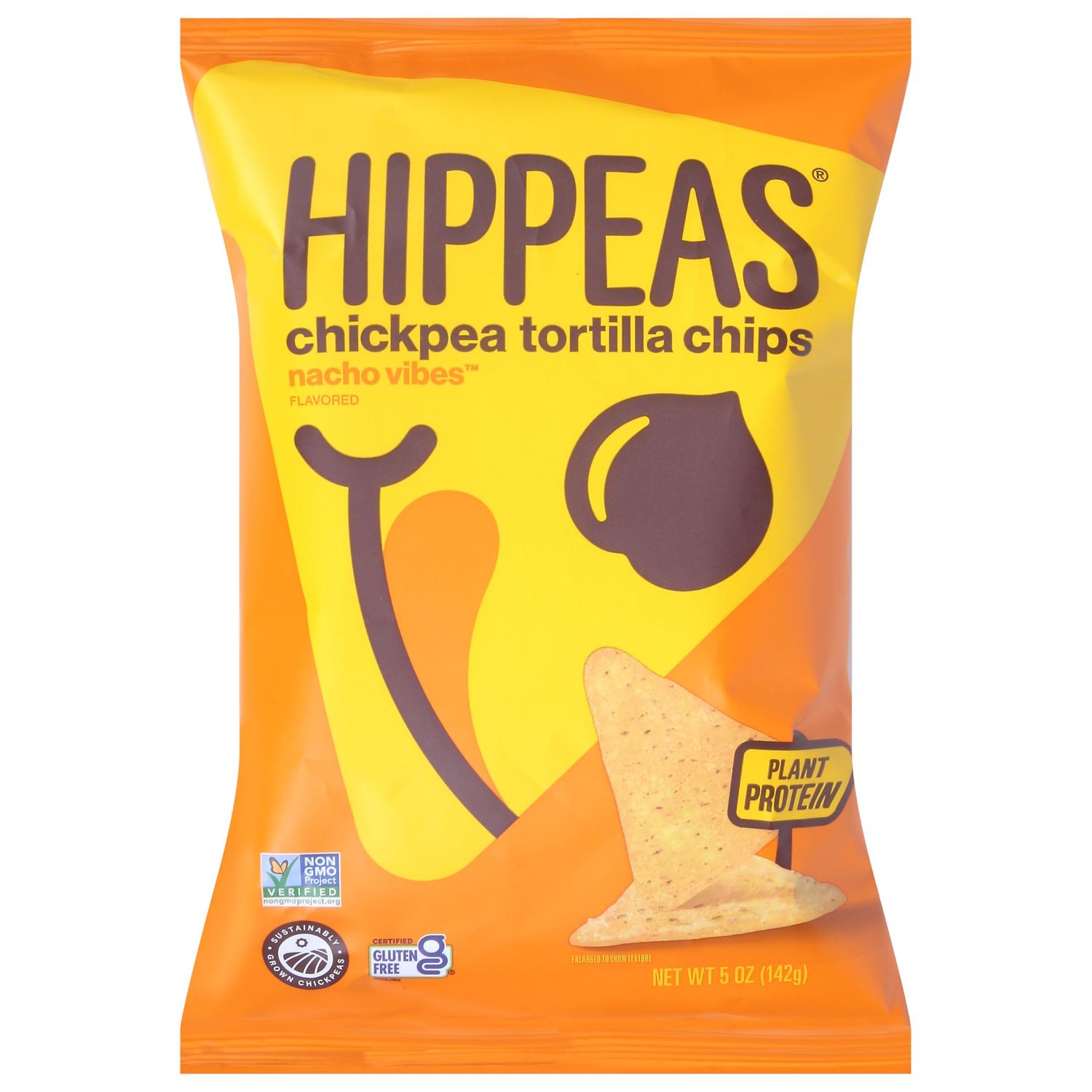 HIPPEAS Nacho Vibes Chickpea Tortilla Chips, 5 OZ