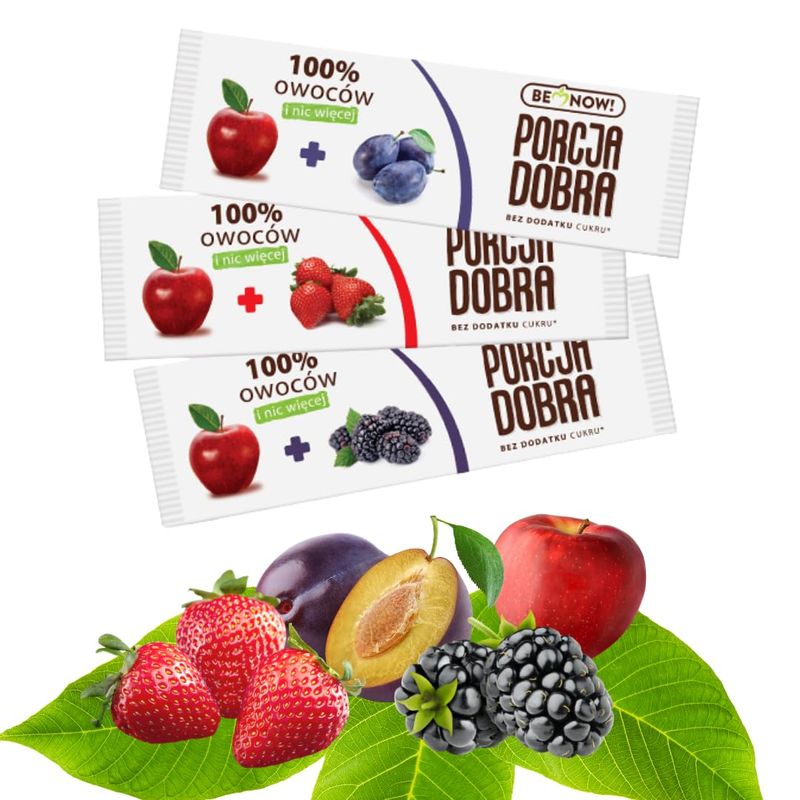 Be Now Healthy Fruit Bars - Apple &amp; Plum, Strawberry, Blackberry (Pack of 24) 100% Fruit Snacks for Kids and Adults - Sugar Free Snacks, Vegan, Non-GMO, Gluten-Free Snacks, Fruit Snacks.