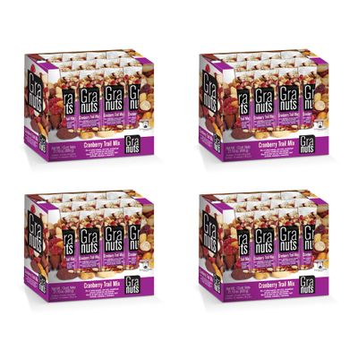 Granuts Cranberry Trail Mix | Caramelized Peanuts | Crunchy Corn Nuts  Almonds | Soft Cranberries | Salty  Sweet Flavors | On-the-Go Snack | 4 Packs of 1.76 Oz (48 Inner Packs)