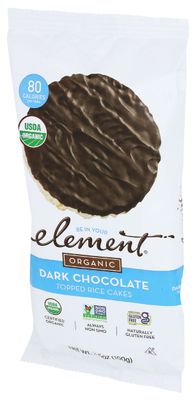 Element Snacks Organic Rice Cake Dark Chocolate, 3.5 oz