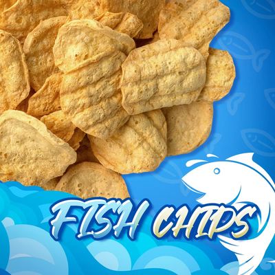 MURGERBON Baked Fish Snack 5.3oz (150g) - Fish Chips Bite, Seafood Snack, Korean Snacks, Oven Baked Filefish Fillet Jerky, Perfect Party Sized Tub for Sharing, Light, Crunch Snacks, Pack of 1