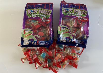Assorted Gummy Body Parts Candy and Snacks Bundle, Variety Pack, Multiple Flavors