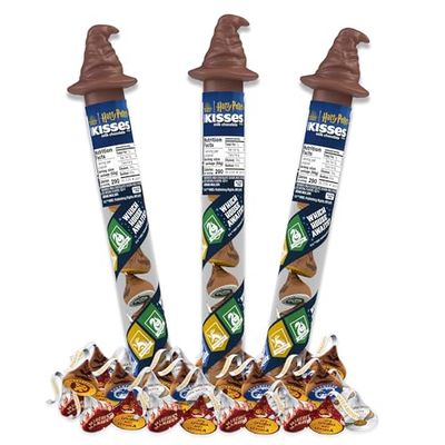 Harry Potter Candy Chocolate Kisses Set of 3 Chocolate Kisses Candy Cane Tubes. Harry Potter Chocolate Kisses, Harry Potter Snacks, Chocolate Kisses Harry Potter, Harry Potter Chocolate Kisses