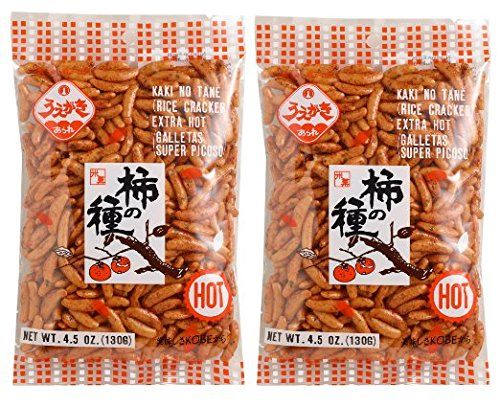Japanese Traditional Rice Crackers : Nori Maki Arare Kaki No Tane 2packs (Kaki No Tane Hot)
