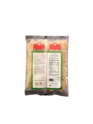 Pani Puri 400g 14.10 Oz | Ready to Fry | Flat Pani Puri Coins | Gol Gappa Coins| Indian Savory Snacks| Crispy Pani Puri Shells| Indian Street Food| Value Pack