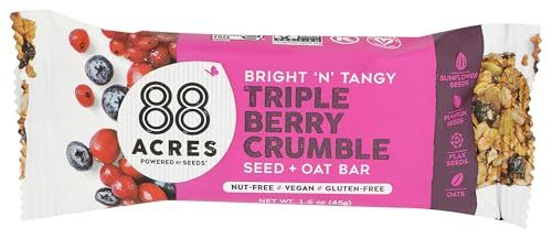 88 Acres, Triple Berry Blend Seed Bar, 1.6 Ounce