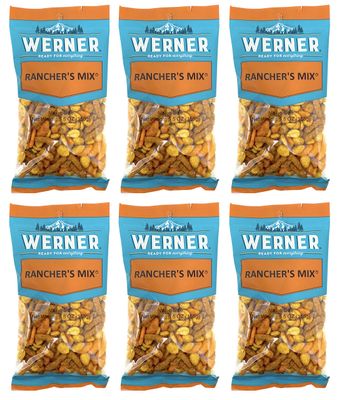 Werner Snacks Ranchers Mix - Spicy Snack Mix with Habas Value Size 5.5 Ounces (Pack of 6)