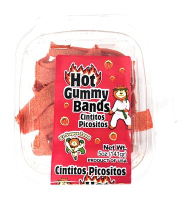 El Super Leon | Hot Gummy Bands | 1 Pack (5oz)
