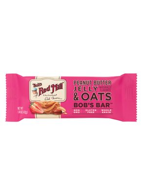 Bob's Red Mill Peanut Butter Jelly &amp; Oats Snack Bar - 5 Bars (Pack of 1) - Gluten Free, Non-GMO, Whole Grain
