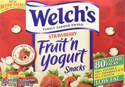 Welch&#39;s Strawberry Fruit&#39;n Yogurt Snacks 8 Pouches
