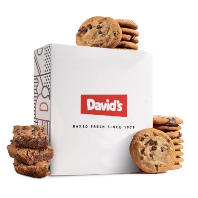 David&#39;s Cookies Gluten-Free Chocolate Chip Cookies and Brownies - Gourmet Bakery Desserts Ideal for a Delightful Food Gift for Family and Friends
