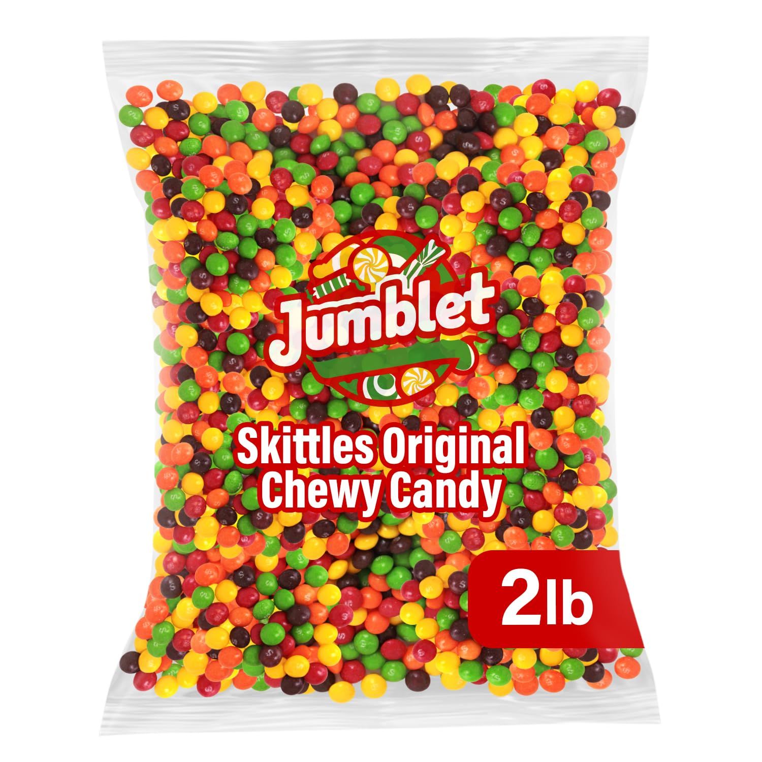 Original Chewy Candy, 2lb Pack of SkittlesBulk Candy, Ideal Bags of Candy for Parties, Movie Nights and Sharing with Friends and Family, Perfect Vending Machine Candy for Kids and Adults Alike
