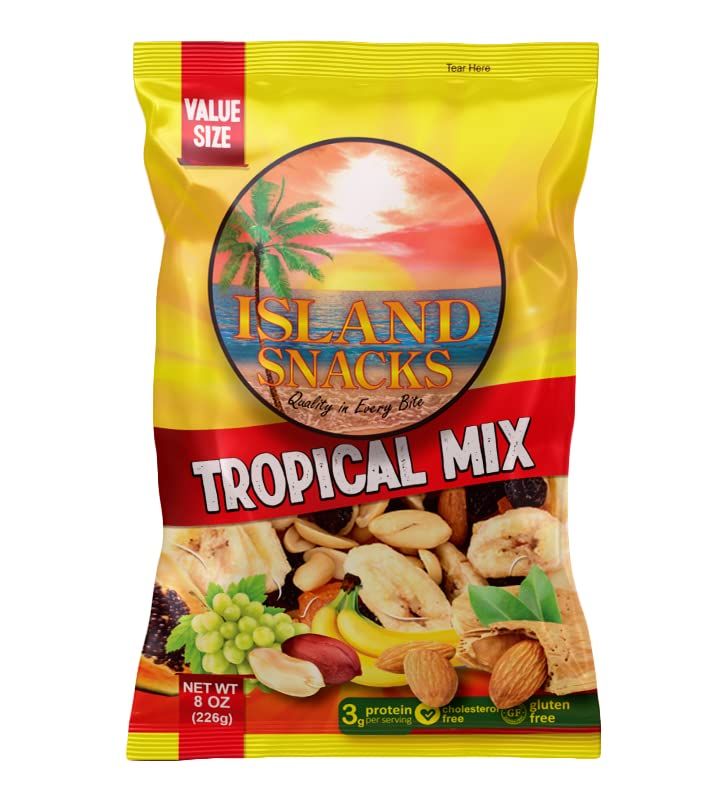 Island Snacks Tropical Mix, 8-Ounce (Pack Of 6)