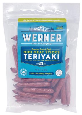 Werner Gourmet Meat Snacks, Teriyaki Mini Sticks - 12 oz.