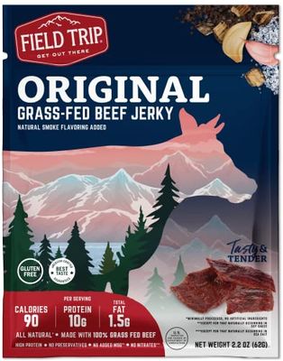 Field Trip Beef Jerky | Gluten Free Jerky, Low Carb, Healthy High Protein Snacks With No Nitrates, Made With All Natural Ingredients | Original | 2.2oz