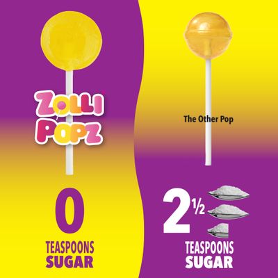 Zollipops The Clean Teeth Pops, Anti Cavity Lollipops, Delicious Flavors, Tropical, 8oz - Dive into a Tropical Paradise with an 8oz Pack of Dental-Friendly Lollipops