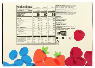 365 by Whole Foods Market, Organic Variety Fruit Strips, 0.63 Ounce