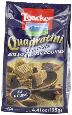 Loacker Small Quadratini, Chocolate, 4.4-Ounce (Pack of 6)