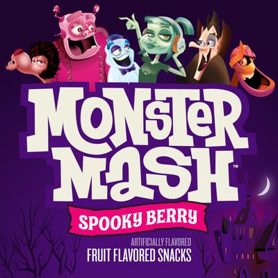 Monster Mash Spooky Berry Fruit Flavored Snacks, Treat Pouches, Gluten Free, 28 ct
