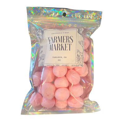 Farmers Market Freeze Dried Bubblegum Taffy - Authentic Fruity Bubblegum Flavor, Freeze-dried Candy Treat, Crunchy Candy Gift Idea, Daily Snack