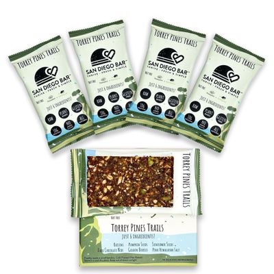 San Diego Bar-Torrey Pines Trails | Pumpkin  Sun Flower | RAW &amp; Vegan Protein Bars | Sugar &amp; Gluten Free | Breakfast Bars | Energy Bars | Snack Bars | 6 Whole Food Ingredients | Plant-Based Protein