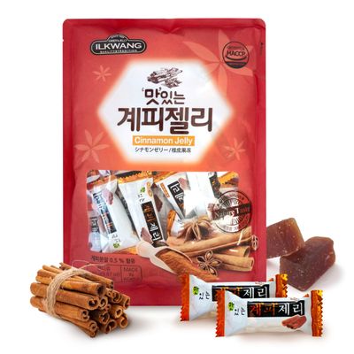 COELO Cinnamon Jelly 9.87oz (280g), Korean Gummies, Chewy Snack, Soft Candy, K-Food Sweet &amp; Mildly Spicy Flavor Halloween Holiday Party Korean Camping Treats Dessert ÃªÂ³â€žÃ­â€Â¼ Ã¬Â Â¤Ã«Â¦Â¬