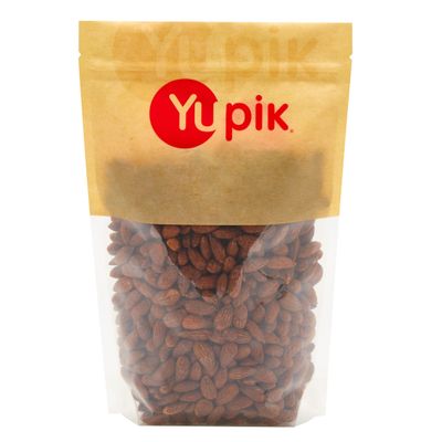 Yupik Soy Almonds, 2.2 lb, Kosher, Seasoned Nuts, Lightly Coated with Soy Sauce, Salty Flavor, Source of Fiber, Crunchy, Savory Snacks
